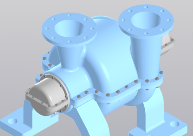 Compressor casing 3D model