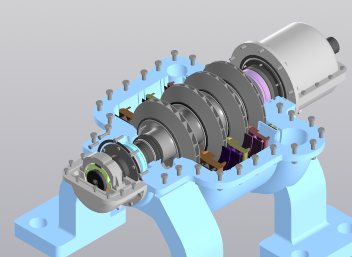 Compressor assembly 3D model